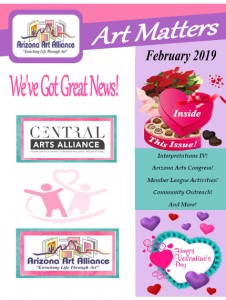 az art alliance february 2019 newsletter cover